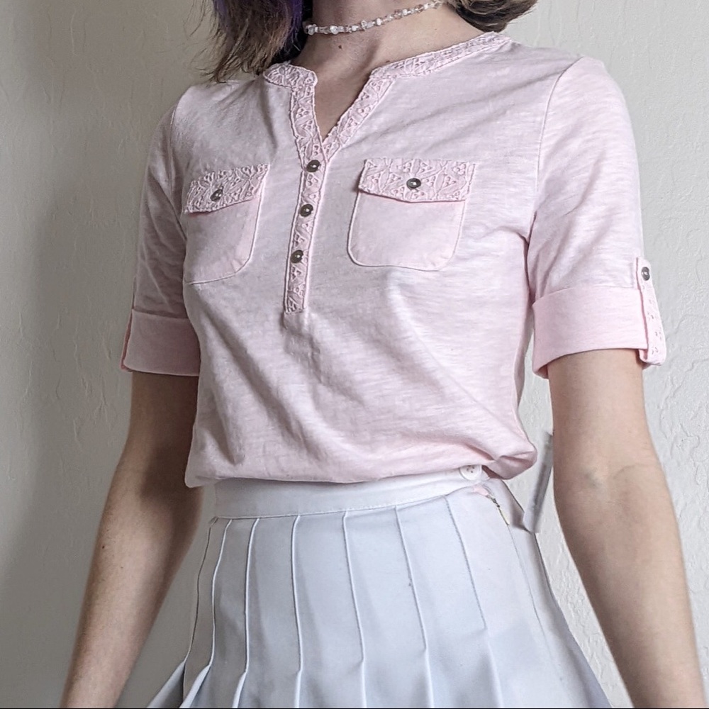 Eyelet Coquette Top